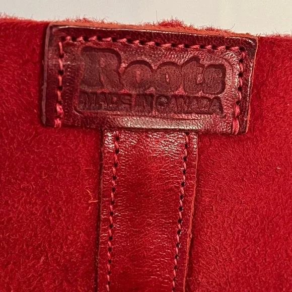 Vintage Roots Red Shearling Moto Boots | Made in Canada - Picture 12 of 14